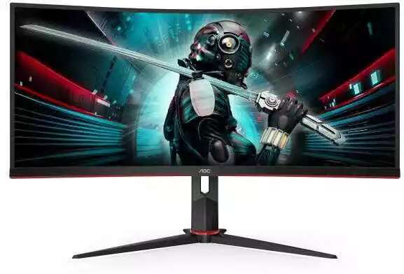 AOC CU34G2X/BK 34 cale UWQHD VA 144Hz 1ms Zakrzywiony Gamingowy monitor LED