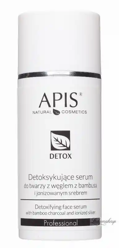 APIS Detoksykujące serum do twarzy z węglem z bambusa i jonizowanym srebrem 100ml