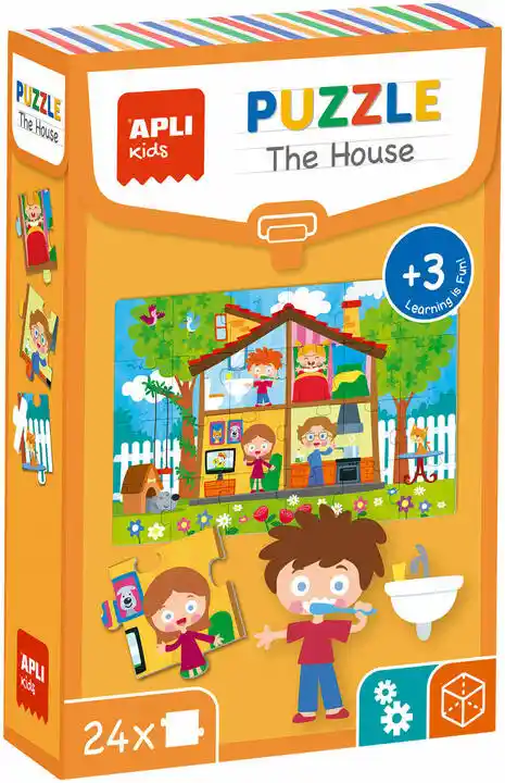 Apli Kids Puzzle Edukacyjne 24 Elementy - Dom