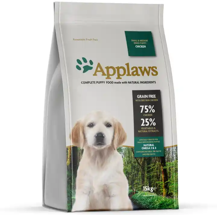 Applaws Puppy Small & Medium Breed, kurczak - 15 kg