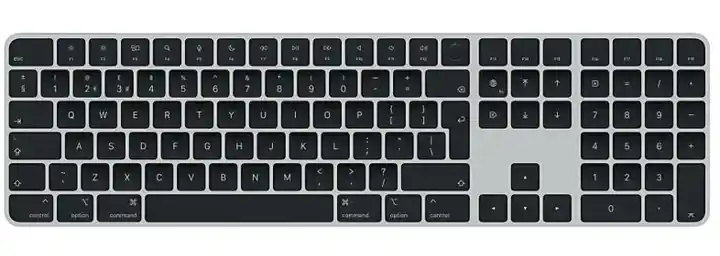 Apple Klawiatura bezprzewodowa Magic Keyboard z Touch ID i polem numerycznym dla modeli Maca czipem Apple - angielski (Wielka Brytania) czarne