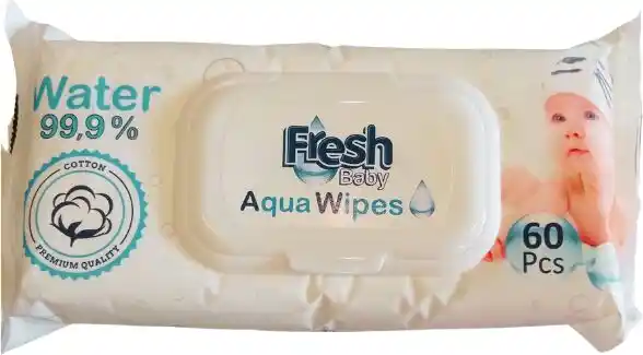 Aqua Wipes chusteczki nasączane wodą 60szt