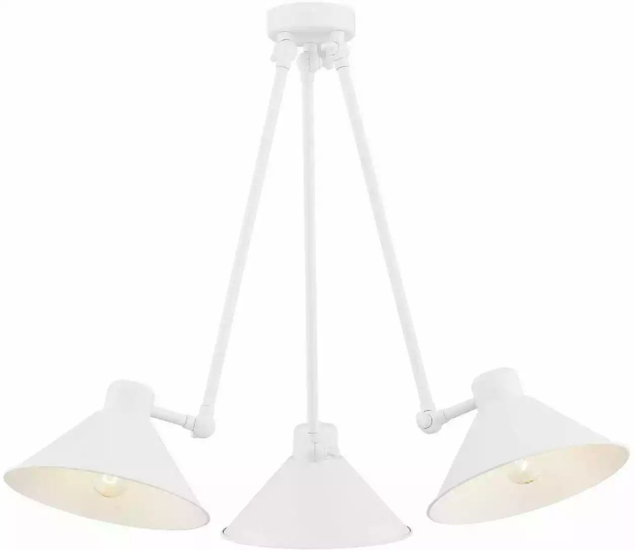 Argon Lampa nad stół loft wisząca ALTEA 1451 biała regulowana