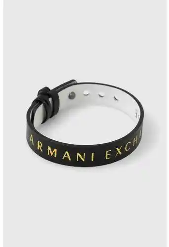 Armani Exchange bransoletka skórzana dwustronna AXG0107040