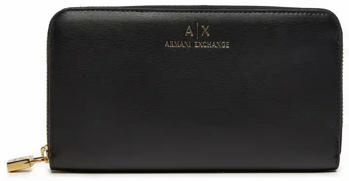 Armani Exchange Duży Portfel Damski 948068 4F779 Czarny