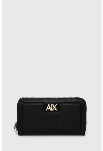 Armani Exchange Duży Portfel Damski 948451 4R731 Czarny