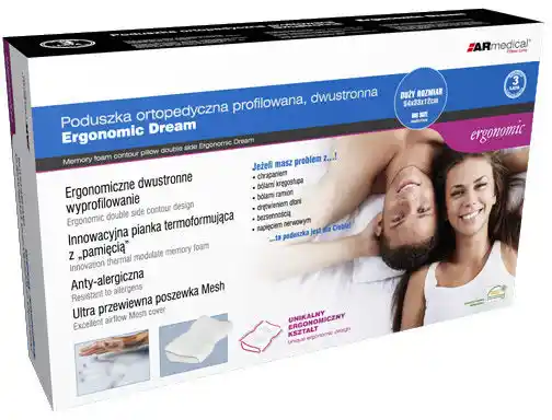 ARmedical Poduszka ortopedyczna profilowana dwustronna Ergonomic Dream