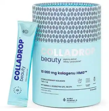 Aura Herbals COLLADROP Beauty Kolagen HMG 10 000mg ananas 30sasz.