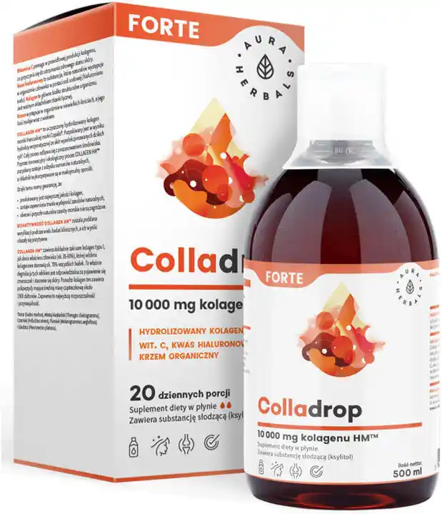 Aura Herbals Colladrop Forte Kolagen Morski 10000 mg 500ml