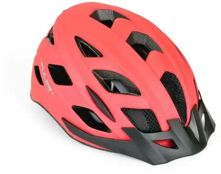 Author Kask rowerowy Pulse LED X8 czerwony rozmiar 58 61