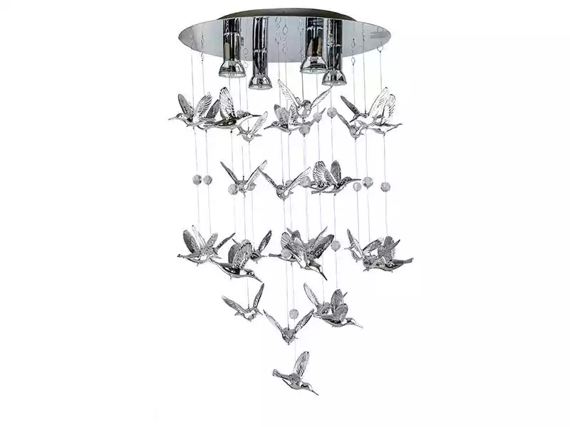 Azzardo Lampa designerska wisząca BIRDS chrom AZ2449