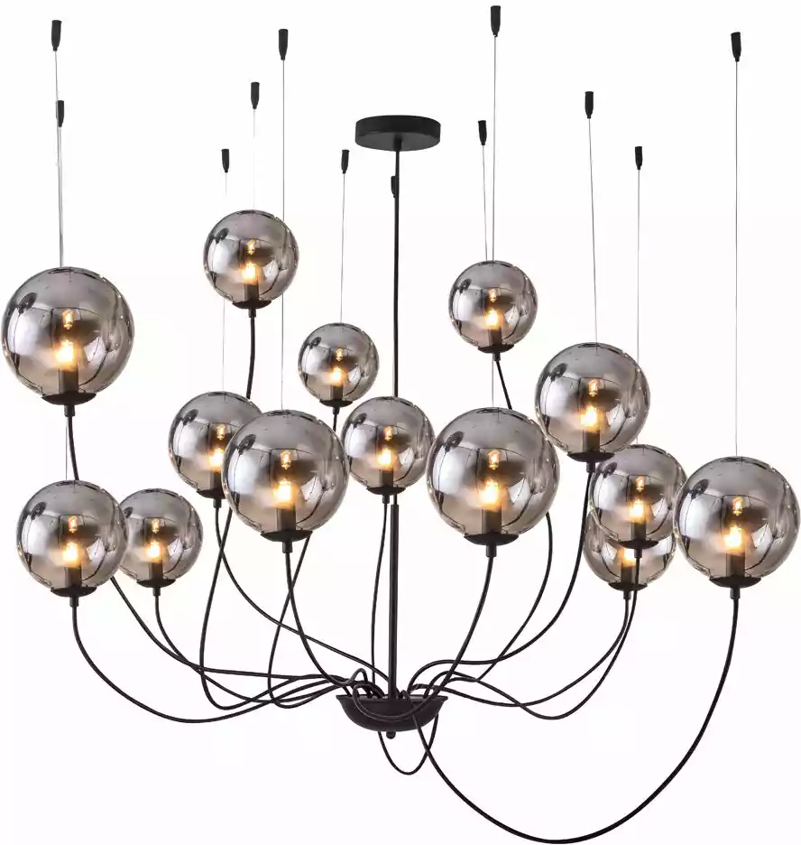 Azzardo Lampa designerska wisząca CONFLUX 14 chrom AZ2908