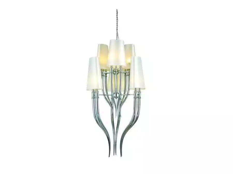 Azzardo Lampa designerska wisząca DIABLO 6 BIG biała AZ1389