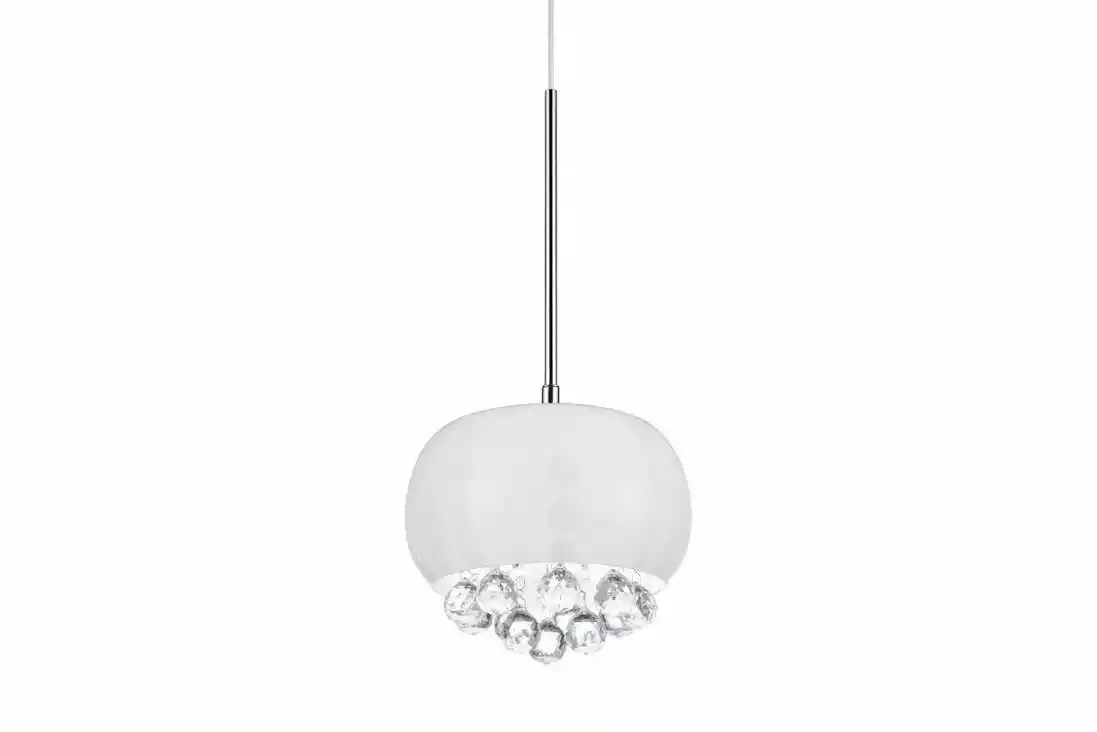 Azzardo Lampa designerska wisząca Quince 1 biała AZ3080