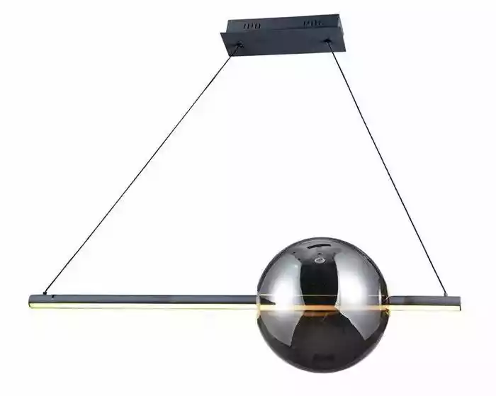 Azzardo Lampa designerska wisząca Sandra 1 DIMM czarna AZ3351