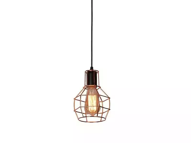 Azzardo Lampa loft wisząca CARRON 1 miedziana AZ1659