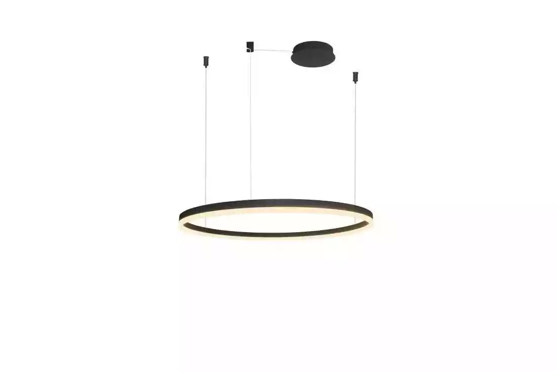 AZzardo Lampa wisząca RING HALO PENDANT 100 BK AZ4963