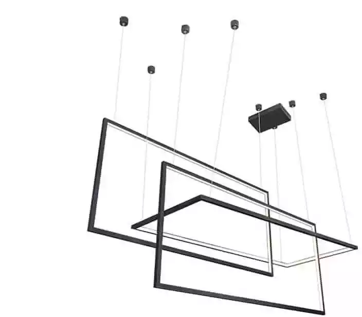 Azzardo Lampa wisząca RING METRIC czarna AZ2914