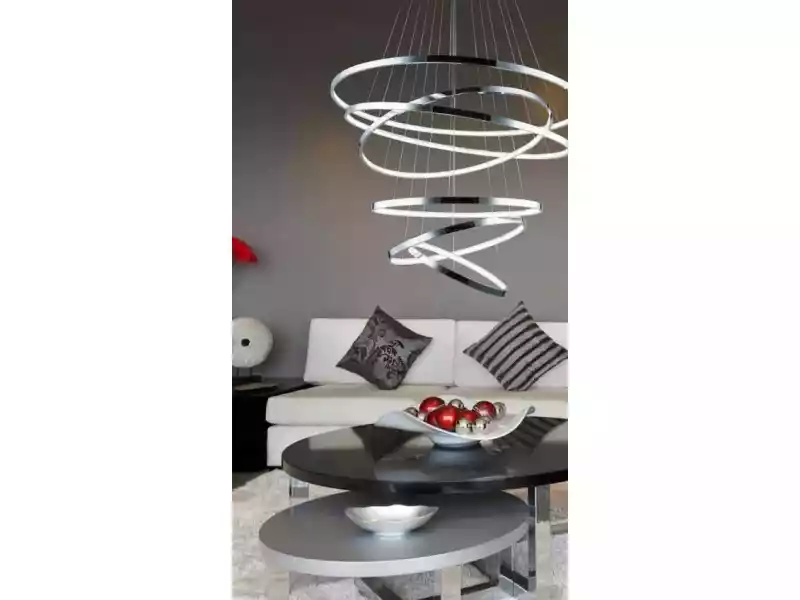 Azzardo Lampa wisząca RING WHEEL 6 chrom AZ2990