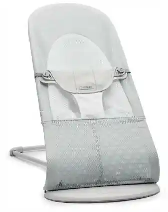 Babybjorn - leżaczek BALANCE SOFT MESH - Szary/Biały