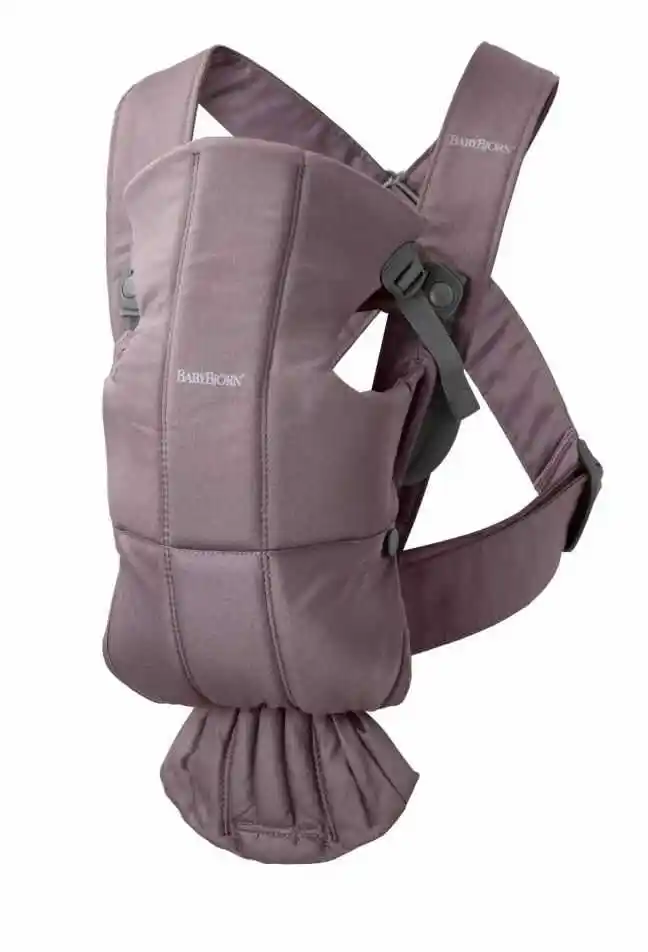 BABYBJORN MINI Cotton nosidełko Ciemnopurpurowy