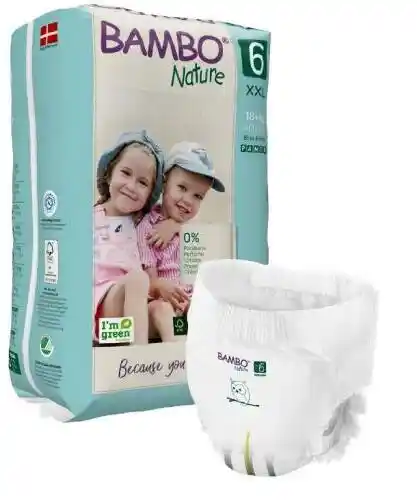 BAMBO Nature PANTS 6 XXL 18 kg pieluszki 18szt