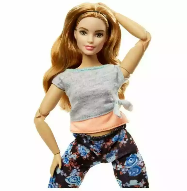 Barbie Made to Move Kwieciste Lalka z krągłościami FTG84