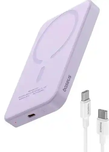 Baseus P10022107513-00 Magnetic Mini 5000mAh 20W Fioletowy Powerbank