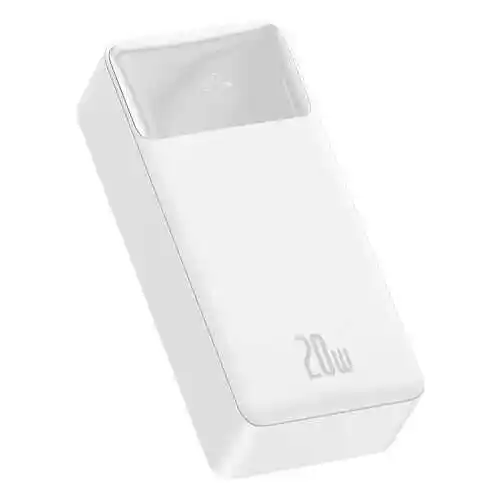 Baseus PPBD050402 Bipow 30000mAh 2xUSB USB-C 20W Biały Powerbank