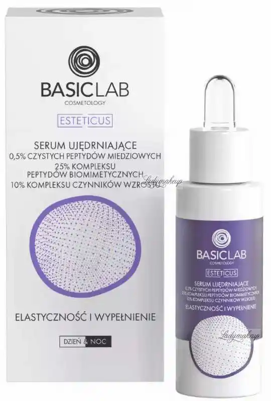 BasicLab Elastyczność i Wypełnienie Serum ujędrniające z peptydem miedziowym 30 ml