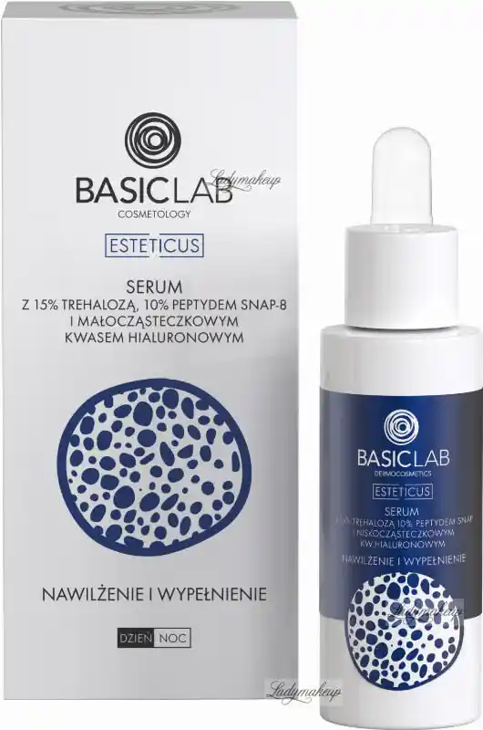 BasicLab Nawilżenie i Wypełnienie Serum z trehalozą 15proc. i 10proc. peptydem 30 ml