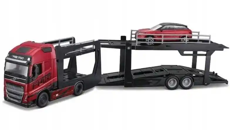 Bburago Laweta Volvo Fh16 + Land Rover 1:43