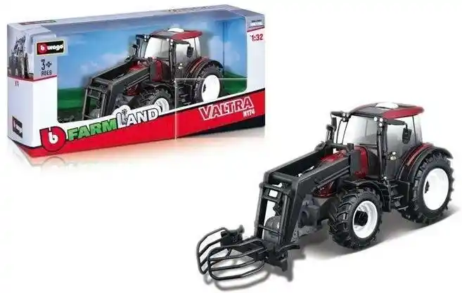 Bburago Valtra N174 z Pługiem