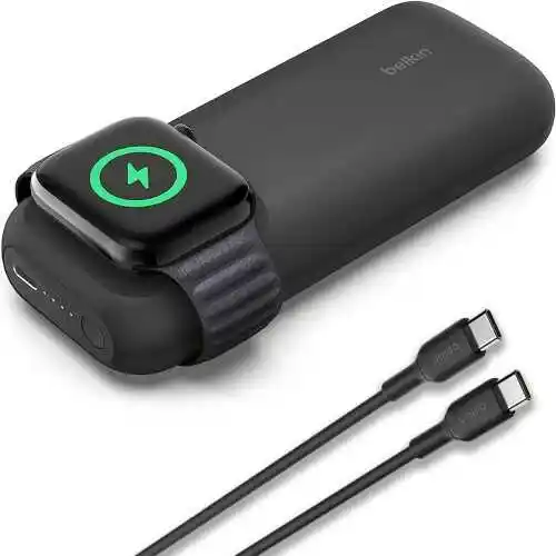 Belkin BPD005BTBK Fast Wireless Charge dla Apple Watch 10000mAh PD 20W Czarny Powerbank