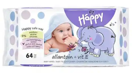 Bella Baby Happy Chusteczki nawilżane dla dzieci 64szt