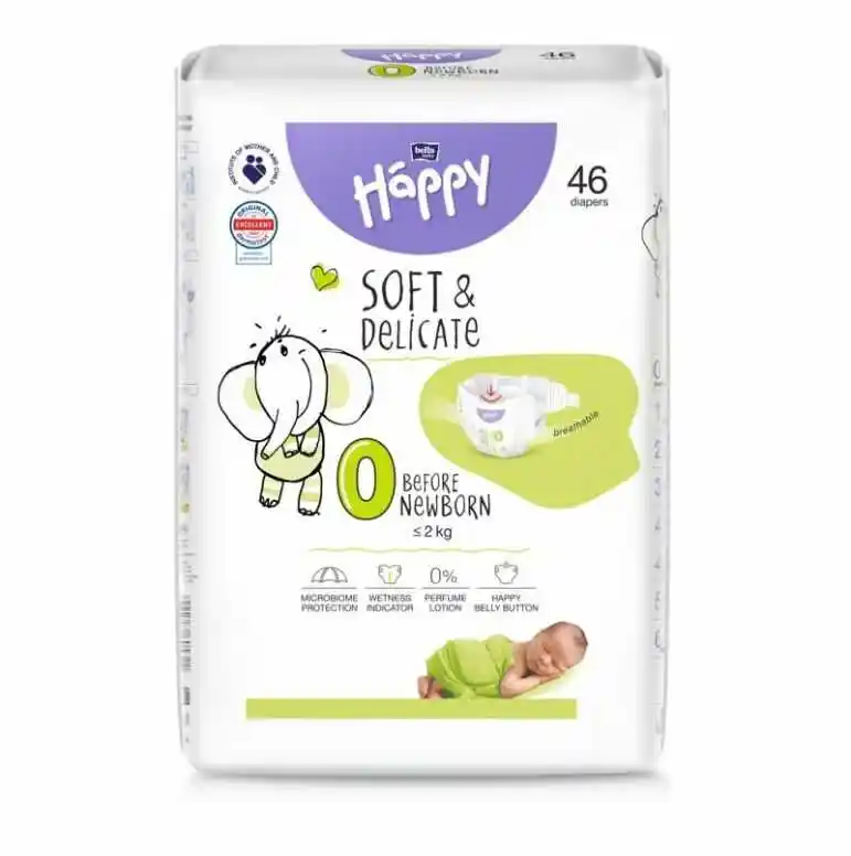 Bella Baby Happy Soft Delicate Before Newborn pieluchy do 2kg 46szt