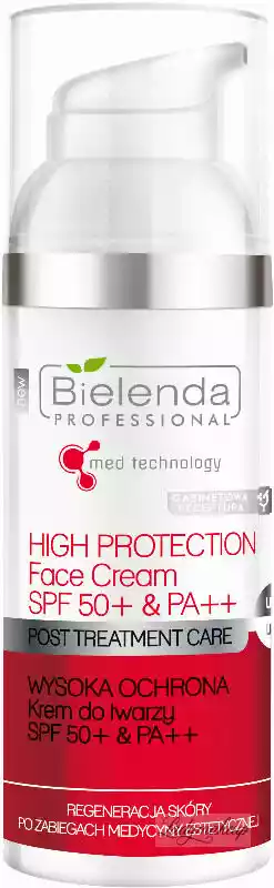 Bielenda Professional Krem do twarzy SPF50 & PA wysoka ochrona 50ml