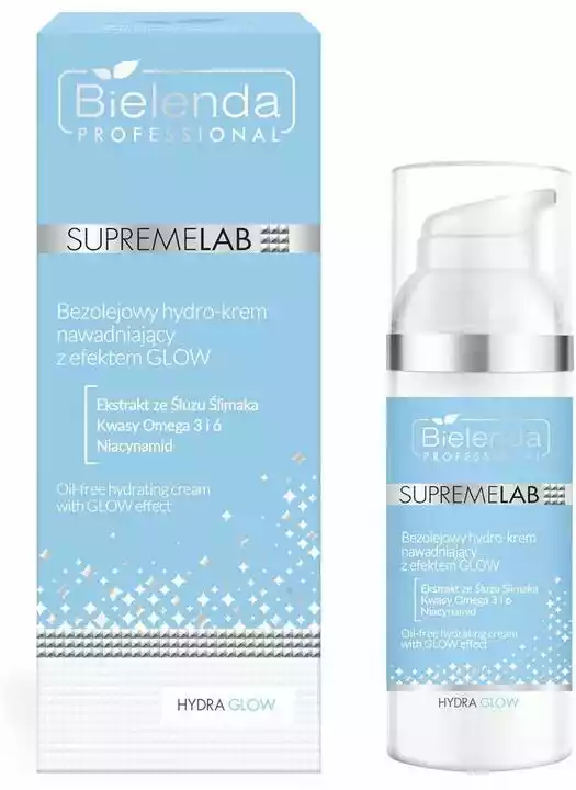 Bielenda Professional Supremelab Hydra Glow-Bezolejowy hydro-krem nawadniający 50ml