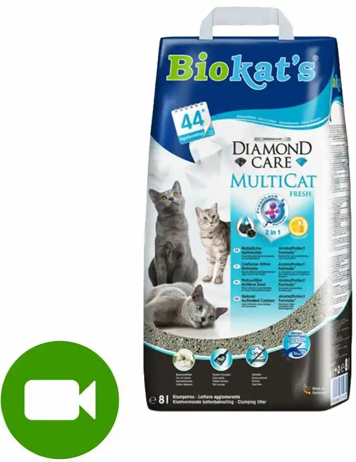 Biokats Diamond Care MultiCat Fresh żwirek dla kota - 8 l