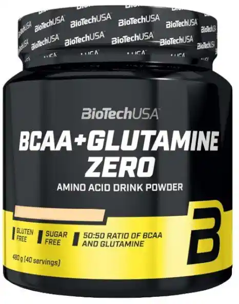 Biotech BCAA + Glutamine Zero - 480 g - Peach Ice Tea