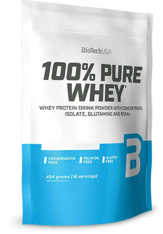 Biotech USA 100 procent Pure Whey - 454g - Black Biscuit - Odżywki białkowe