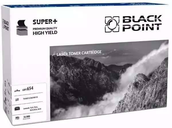 Black Point LBPL654 (zamiennik T654X11E) Czarny Toner