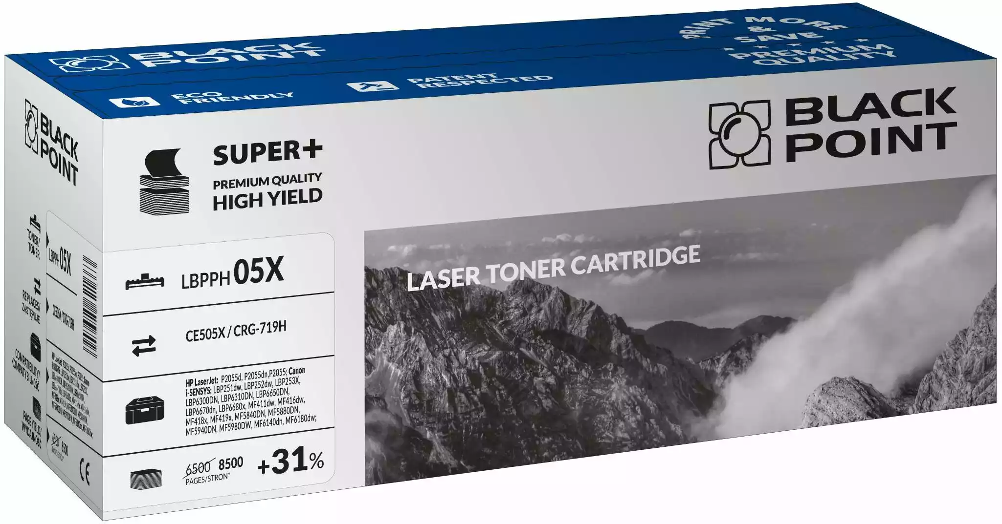 Black Point LBPPH05X (zamiennik CE505X nr 05X) Czarny Toner