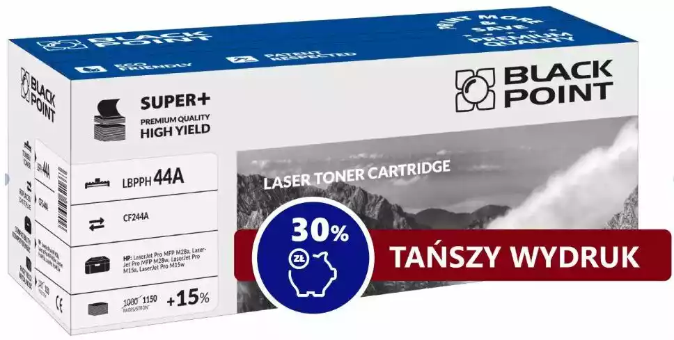 Black Point LBPPH44A (zamiennik CF244A nr 44A) Czarny Toner