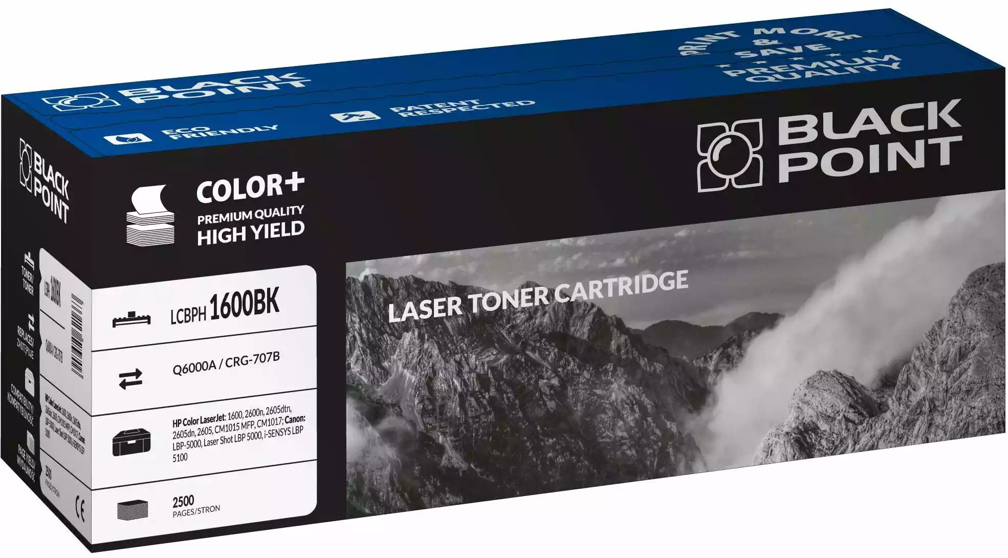 Black Point LCBPH1600BK (zamiennik Q6000A nr 124A) Czarny Toner