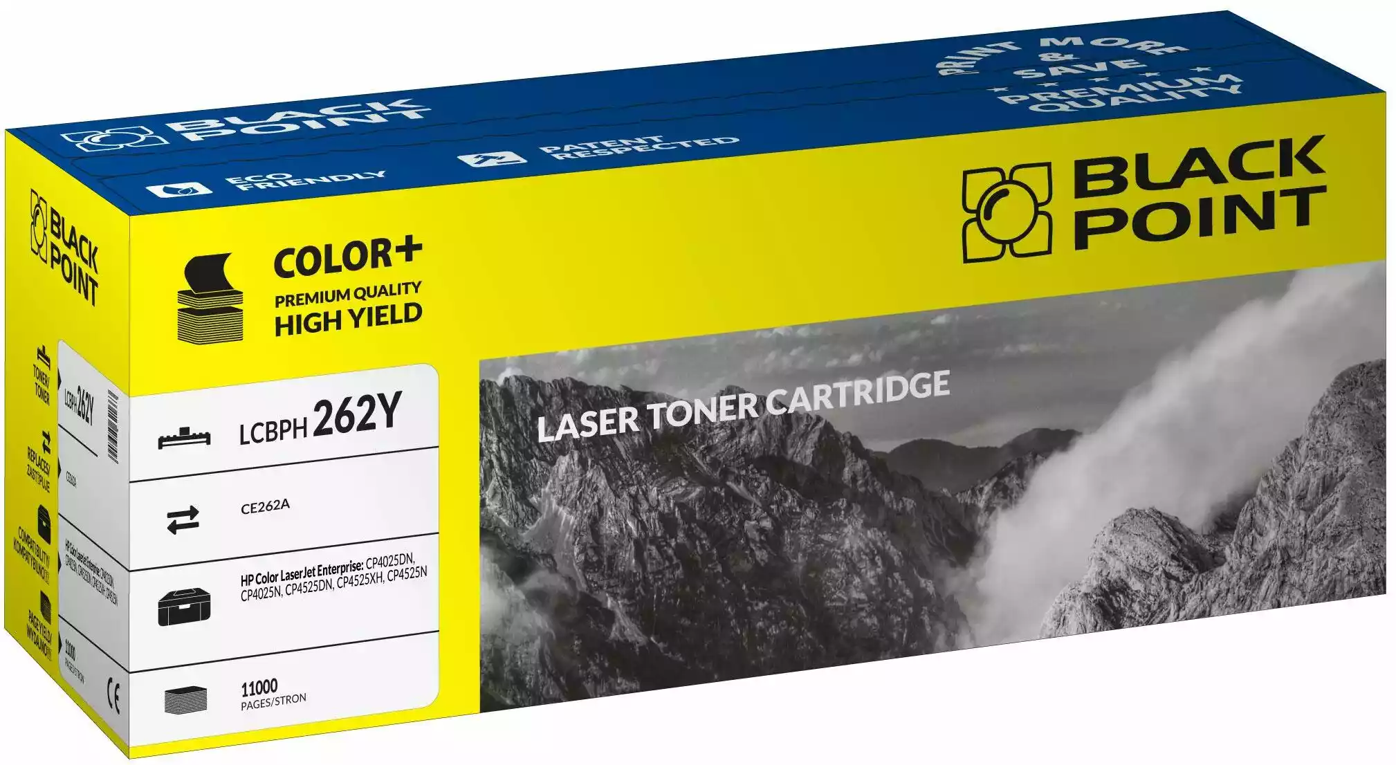 Black Point LCBPH262Y (zamiennik CE262A nr 648A) Żółty Toner