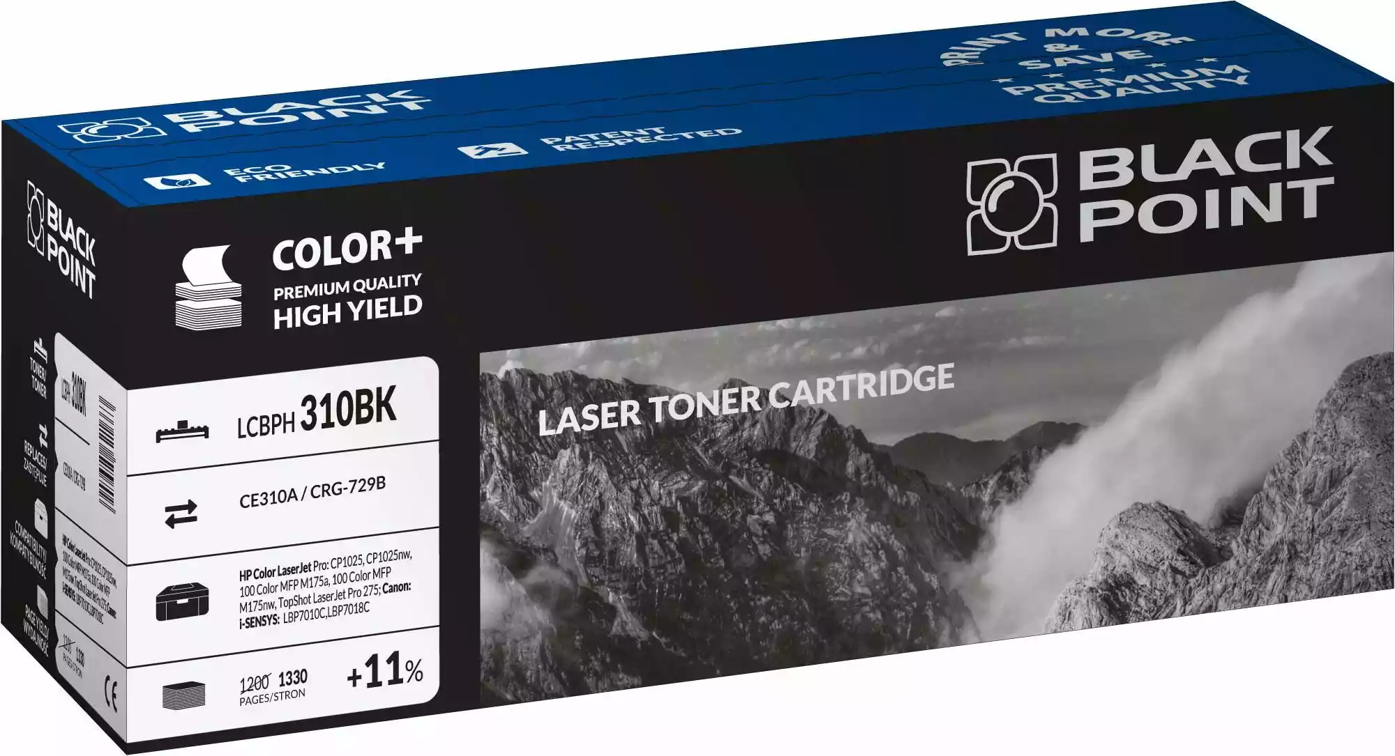 Black Point LCBPH310BK (zamiennik CE310A nr 126A) Czarny Toner