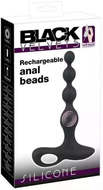 Black Velvets Rechargeable Anal Beads