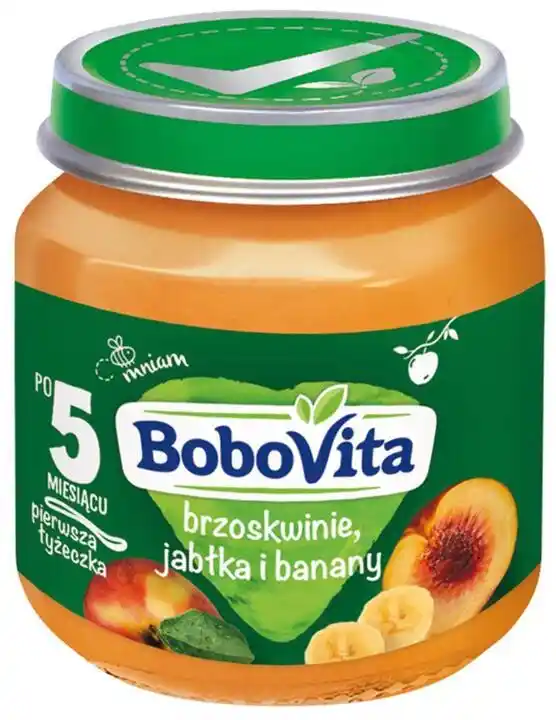 BoboVita deserek brzoskwinie/jabłka/banany 125g