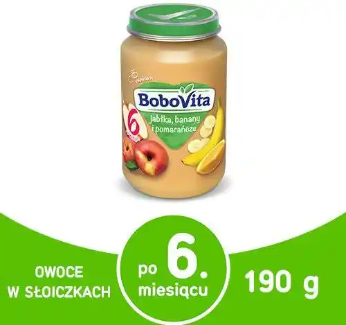 BoboVita deserek jabłka banany i pomarańcze 190g